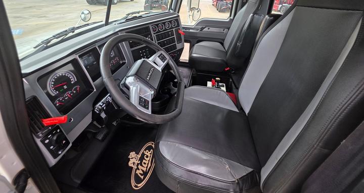 2021 Mack Granite Tandem Dump Truck, interior, driver seat and wheel