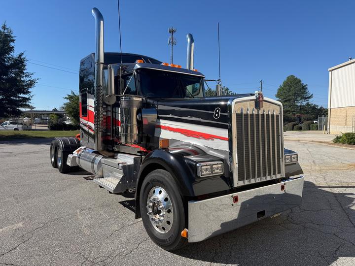 2022 Kenworth W900L 72" AeroCab Sleeper with Wet Kit, front 3/4 passenger side