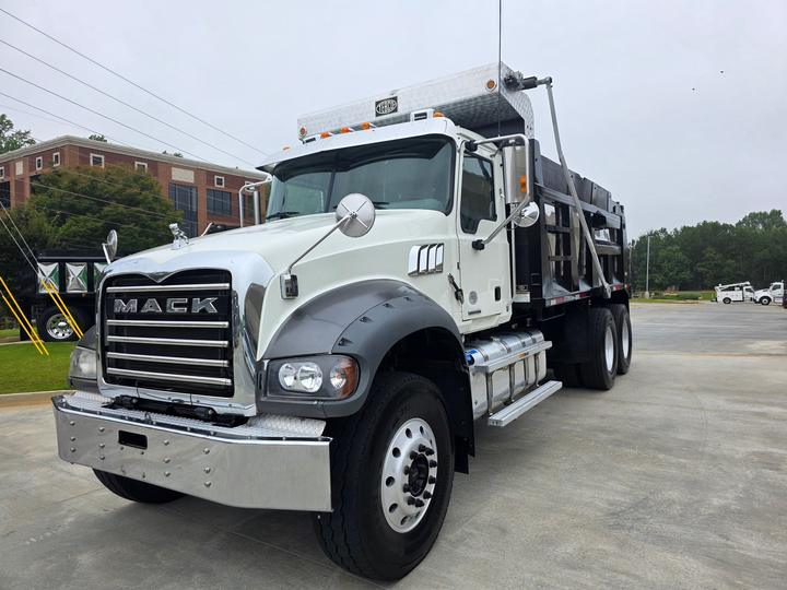 2022 Mack Granite Tandem Dump Truck, front 3/4 passenger side