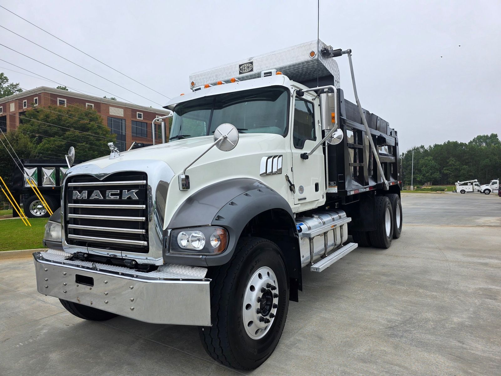 2022 Mack Granite Tandem Dump Truck, front 3/4 passenger side