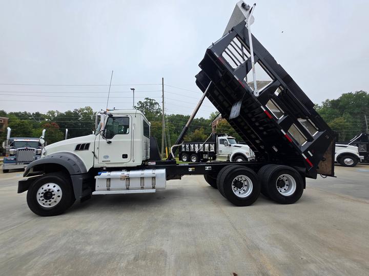 2022 Mack Granite Tandem Dump Truck, driver side, body raised