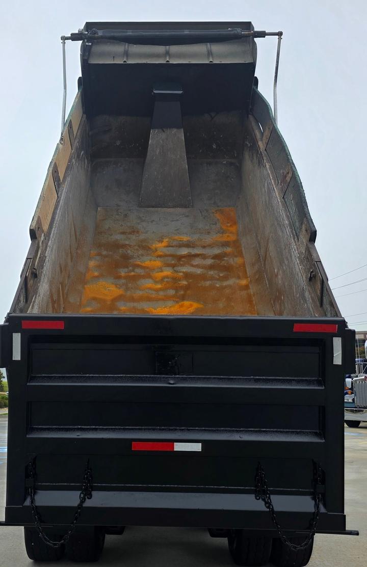 2022 Mack Granite Tandem Dump Truck, dump body interior, raised